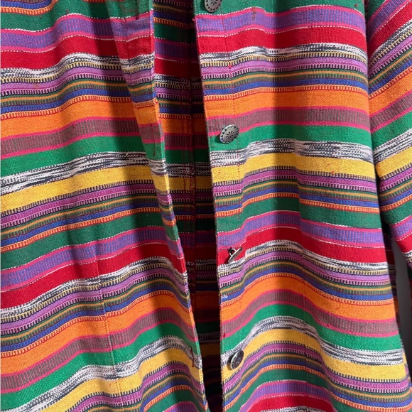 Chico's Multicolor Striped Shirt style jacket - perfect - chicos size 2 / large - Picture 15 of 15